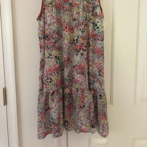 Chiffon Confetti Print Dress - Picture 8 of 9